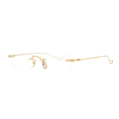 Rimless glasses frame for men Wang Yibo same style pure titanium glasses frame myopia glasses frame for men new Shenzhen pure titanium glasses