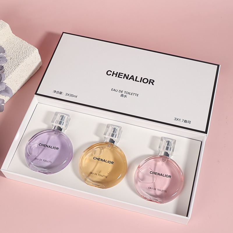CHENALIOR perfume set polvo encuentro violeta perfumes encuentro perfumes duraderos para mujeres caja de regalo transfronteriza