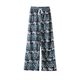 Foreign Trade Elephant Wide Leg Pants for Spring and Summer High Waist Draping Loose Straight Casual Pants Thailand New Women