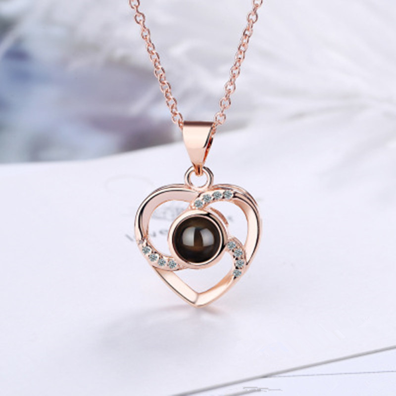 Casual Streetwear Heart Shape Copper Valentine's Day Couple Pendant Necklace display picture 1