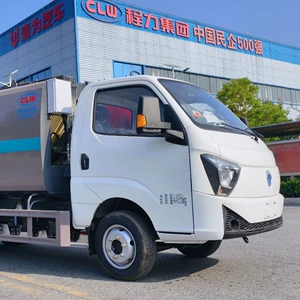 New energy 3-cubic-meter small compactor garbage truck with sealing system, retractable Aochi electric 6-cubic-meter garbage truck