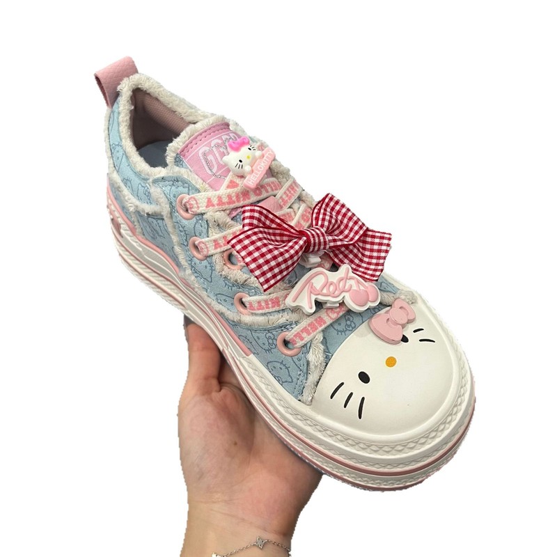 实拍-改标版Canvas-帆布鞋三丽鸥凯蒂猫联名 Sanrio Hello Kitty|undefined