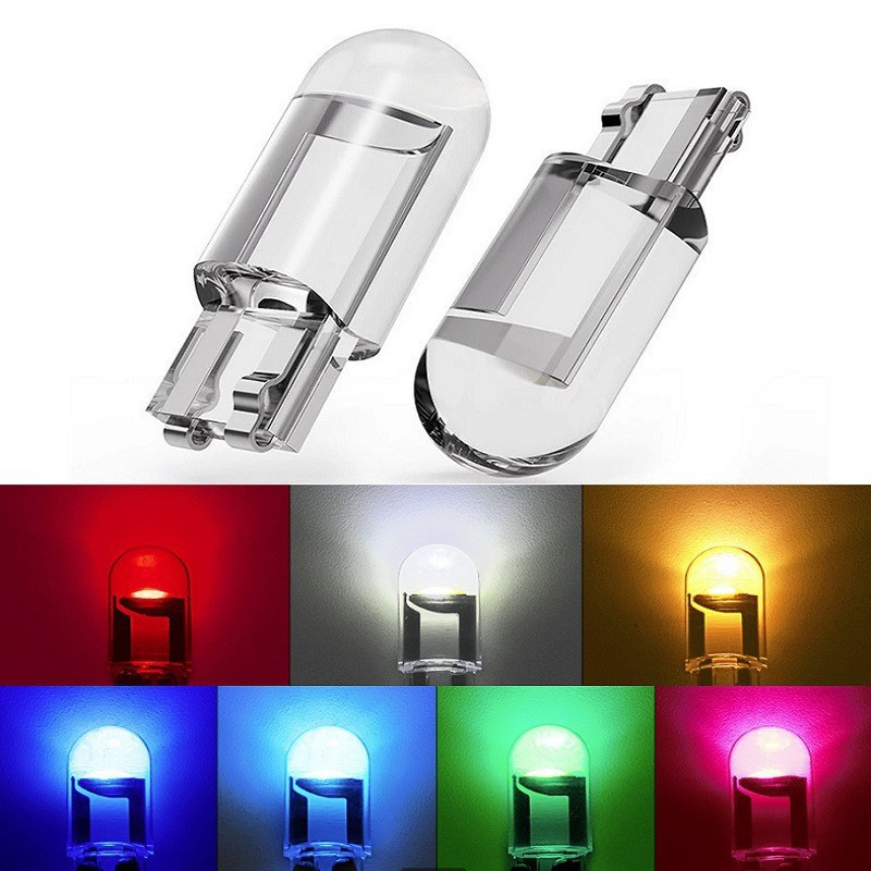 Car showing wide light T10 crystal transparent integrated LED small…