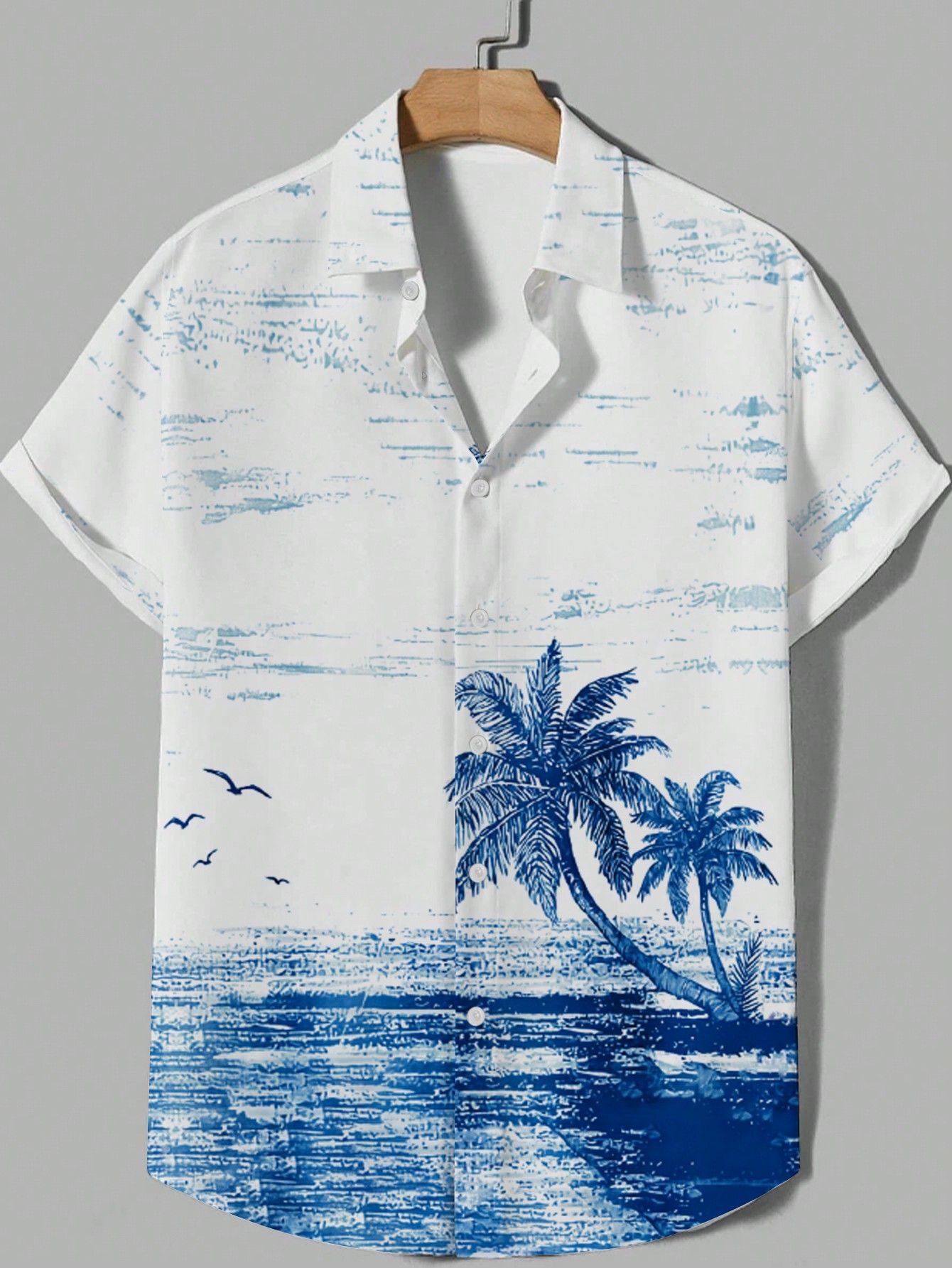 Comercio exterior europeo y americano Amazon 2025 nueva camisa casual de manga corta de alta calidad para hombres MB1