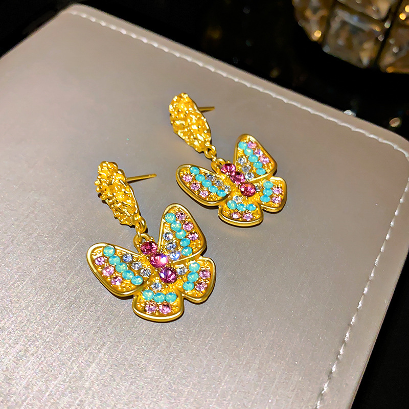 1 Pair Elegant Sweet Butterfly Alloy Drop Earrings display picture 3