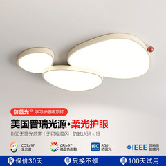 リビングルーム天井灯シンプルモダン大気ledルーム寝室灯フレンチクリーム風玉石ホールメイン灯