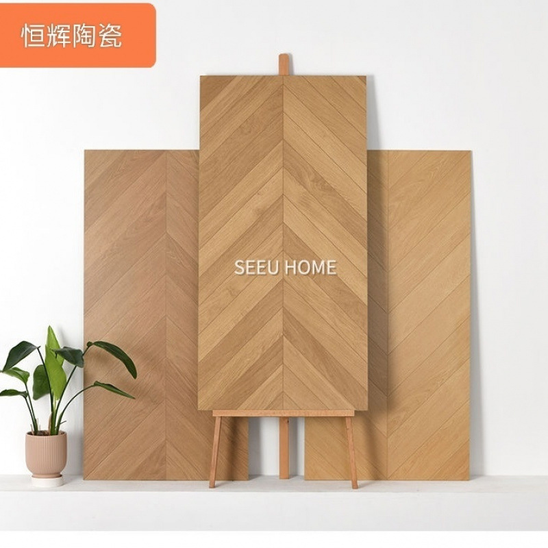 Fishbone Wood Grain Tiles 600X1200 Bedroom Floor Tiles Living Room Modern Matte Porcelain