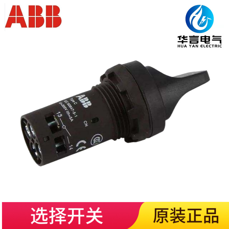 ABB 黑色自锁 二位置选择开关 C2SS5-10B-11（不带灯型）