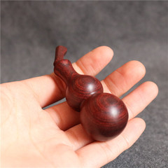 T9J5小葉紫檀手把件葫蘆原木雕文玩掛件手捻葫蘆綠檀香黃花梨實木