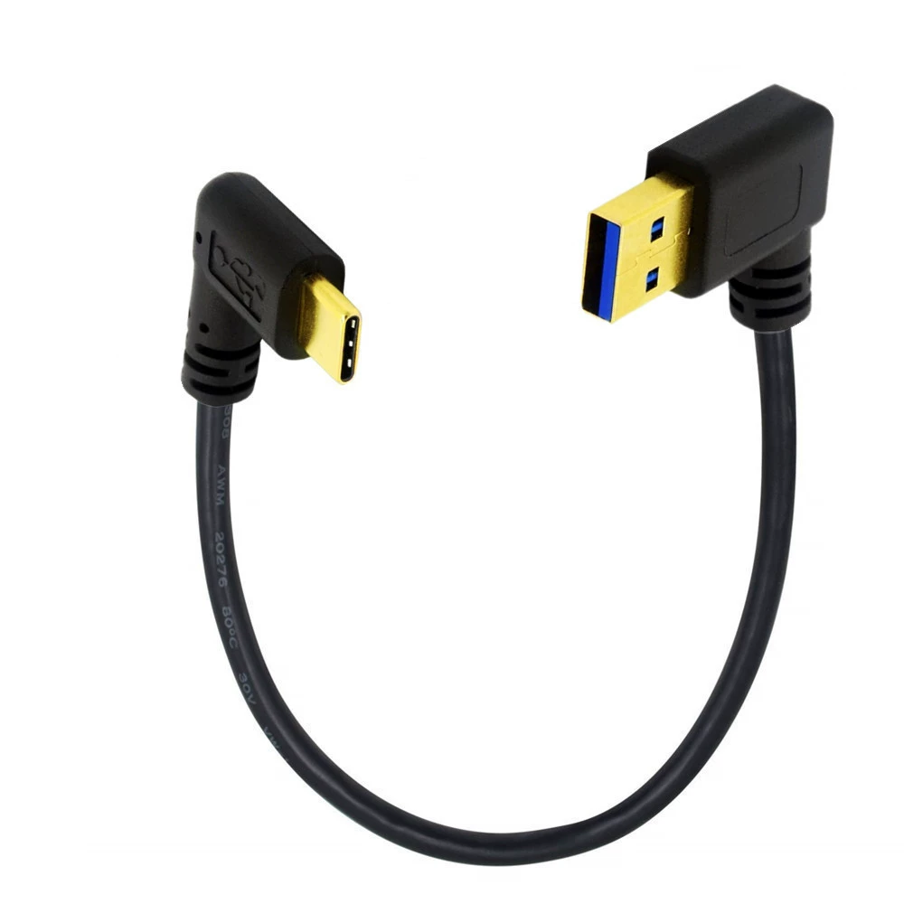 Золоченый USB 3.0 AM, вверх, вниз, влево, влево, влево, вправо, влево, вправо, влево, вправо, влево, вправо, левая и правая, гибкий Type-C, кабель питания данных для ноутбука, мобильного телефона