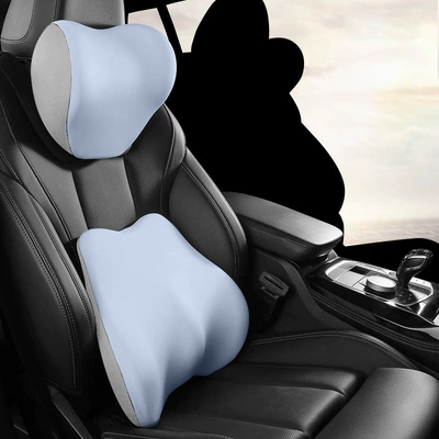 Waist support, Waist Protection Driving Artifact with Printable - sky-blue-headrest