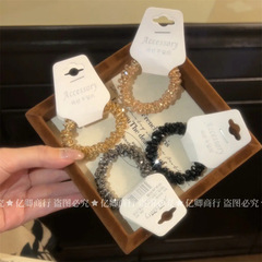 发圈闪钻发饰手链头绳两用皮筋韩版百搭扎马尾发绳头饰品高弹力