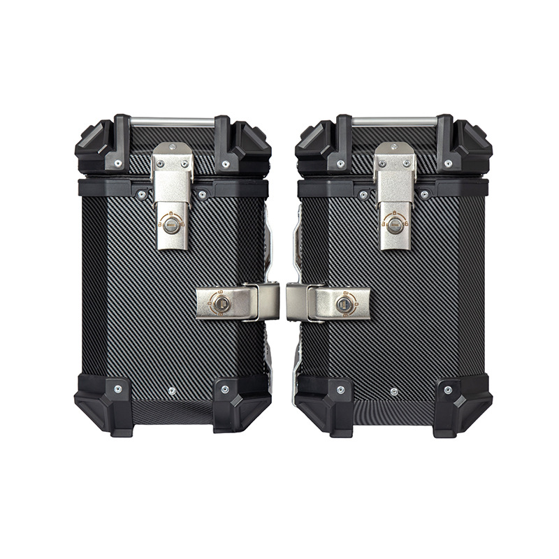 38L Water Transfer Printing Side Box Motorcycle Large Capacity Luggage Box Waterproof Side Hanging Box Motorcycle Accessories Side Tail Box