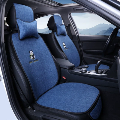 All Seasons, Fabric Design for Spring, Summer, Four Seasons Pad - royal-blue-for-driver-and-passenger-plus-two-neck-pillows-default-item