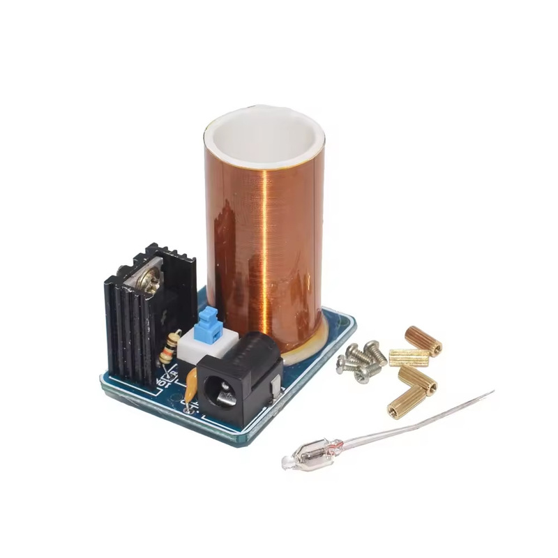 BD243 Mini Tesla Coil Kit Magic Props DIY Parts Arc Lighting Music Electronics