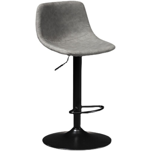 Bar chair lifting and rotating backrest stool light luxury home fashion front desk bar chair iron high-leg modern simple