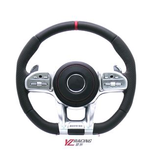 Suitable for Mercedes-Benz Maybach S63 Class W221W222 Front and Rear Peach Wood Modified Carbon Fiber Amg Steering Wheel Assembly