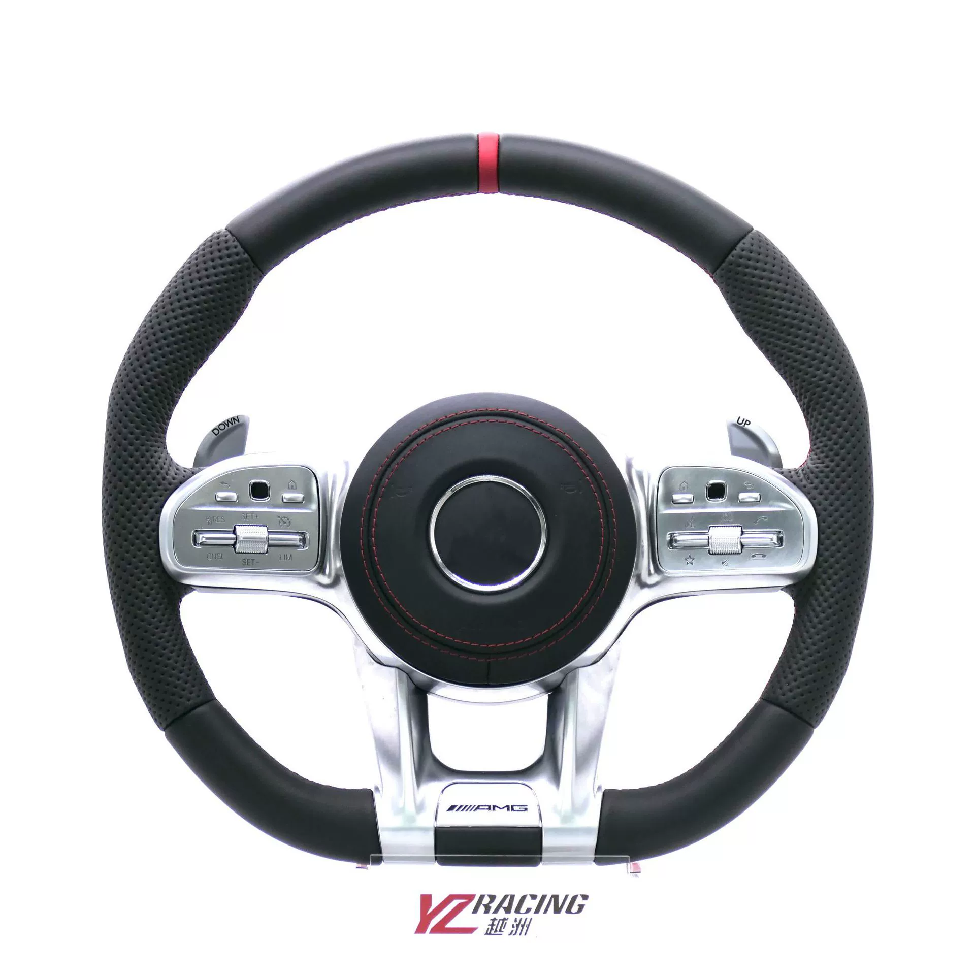 Подходит для Mercedes-Benz Maybach S63 класса W221/W222, передняя и задняя модифицированная рулевая рейка AMG из персикового дерева и карбона.