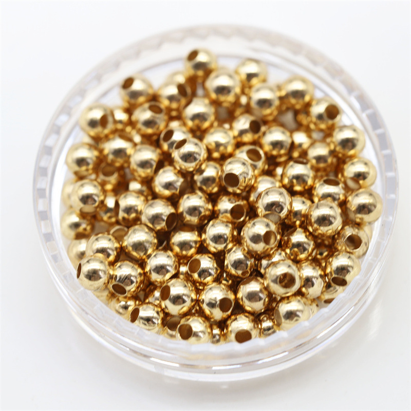 ビーズ保色材2mm 3mm 4mm真鍮ビーズ5グラム入りdiyアクセサリー部品