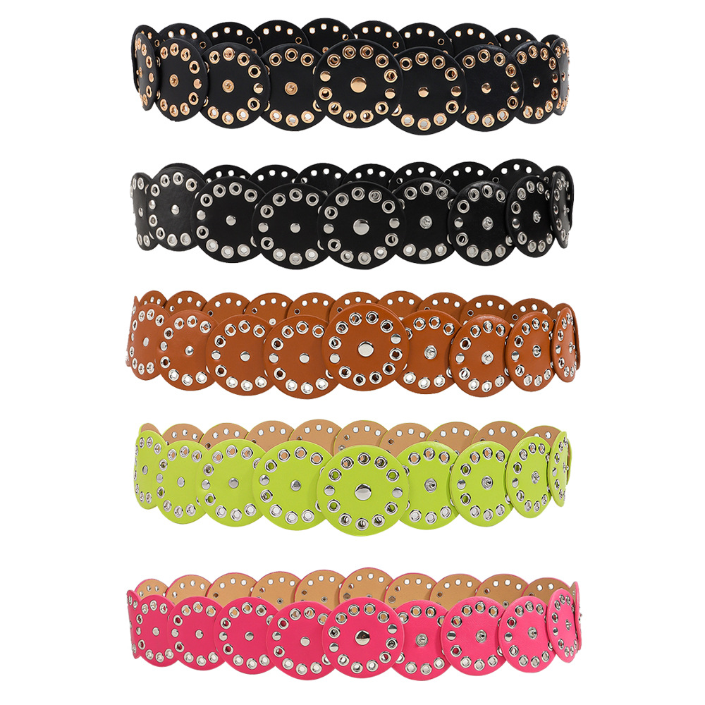 136g Weight Belt Classification 1 Piece Quantity Holiday, Daily, Selfie Occasion Pu Leather Material Solid Color Pattern Spring&Summer, Autumn&Winter Season Women's Gender Plating Design Hip-Hop, Punk Style Hip-Hop Punk Solid Color Pu Leather Plating Women's Leather Belts 无