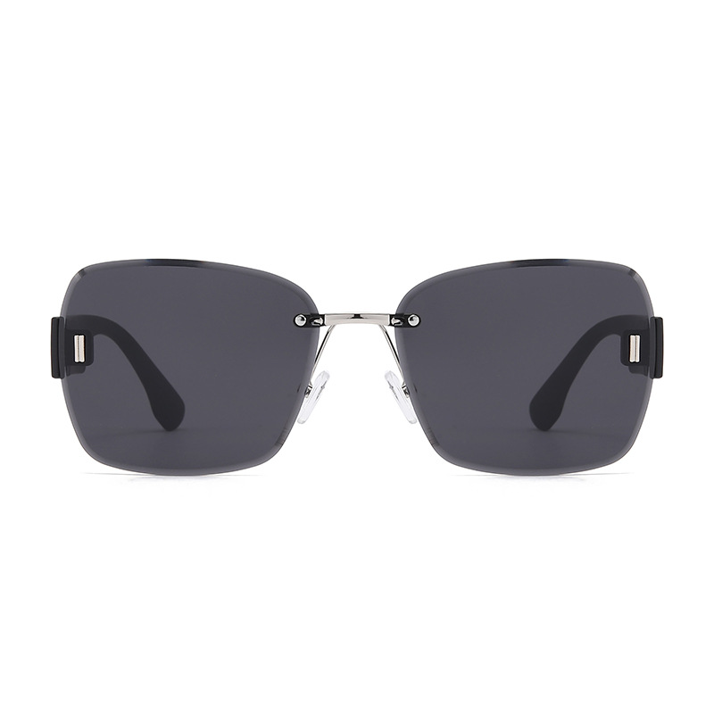 Nuevas gafas de sol de montura grande de moda, letras D, gafas de sombra para exteriores, celebridades de Internet personalizadas, gafas de sol de tiro callejero, transmisión en vivo