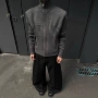 宽松秋季美式高领毛衣