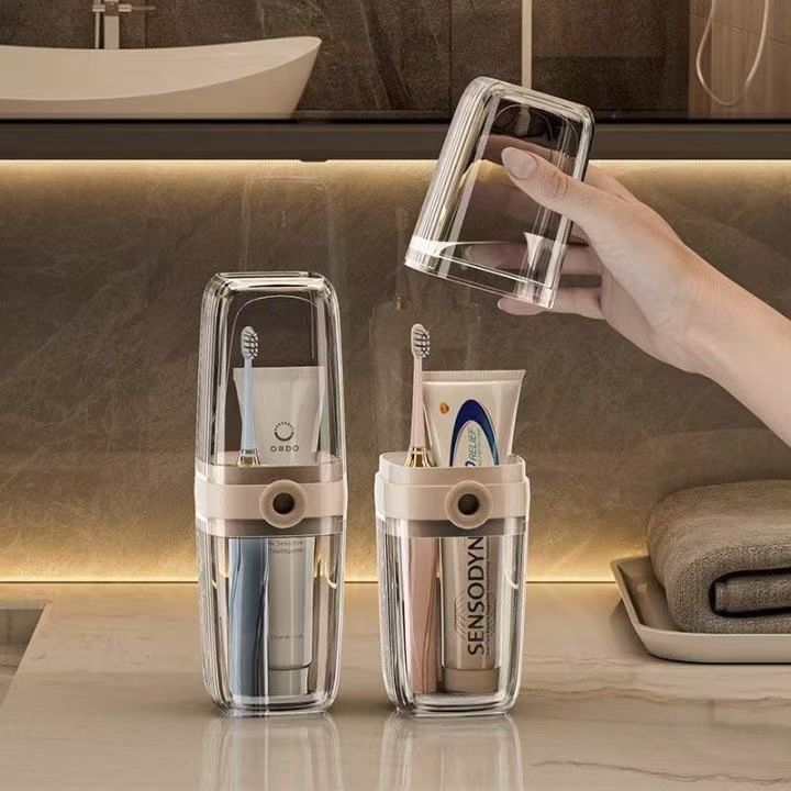 High-Looking Soap Box Portable Soap Box Travel Mouthwash Cup Soap Box Set Wash Cup Toothbrush Mouthwash Cup