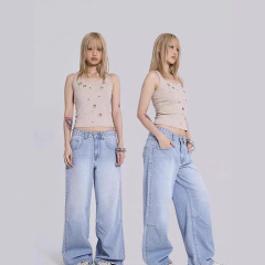 Jaded London辣妹Y2K亚文水洗低腰喇叭牛仔裤JWL4773