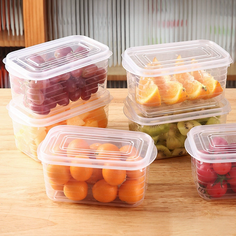 Refrigerator Food Storage Boxes, Food-Grade PP, 350–2000 ml, Stackable Fresh-Keeping