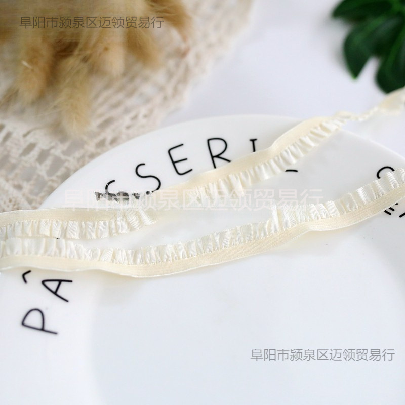 레이스 액세서리 원단 1CM 액세서리 다색 AURICULARIA 주름 면 인형 스트레치 레이스 셔츠