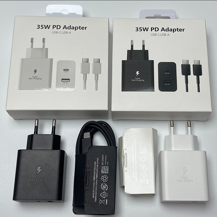 Suitable for Samsung PD25w35w45w charger two-in-one square box packaging NOTE10/20 set box packaging