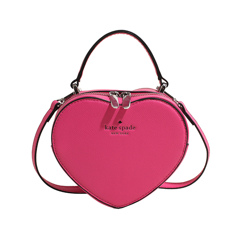 Bolso de hombro transfronterizo para mujer Tendencia de la moda europea y americana Letras clásicas Logotipo en relieve Bolso en forma de corazón Bolso casual de todo fósforo