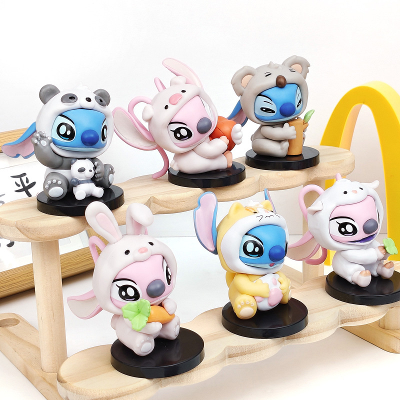 クロスボーダーステッチブラインドボックスアニマルパーティー ステッチフィギュア 周辺人形 人形装飾品 おもちゃ ガシャポン人形|undefined