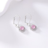 Zirconium, earrings, fashionable advanced accessory, light luxury style, high-quality style, bright catchy style, wholesale