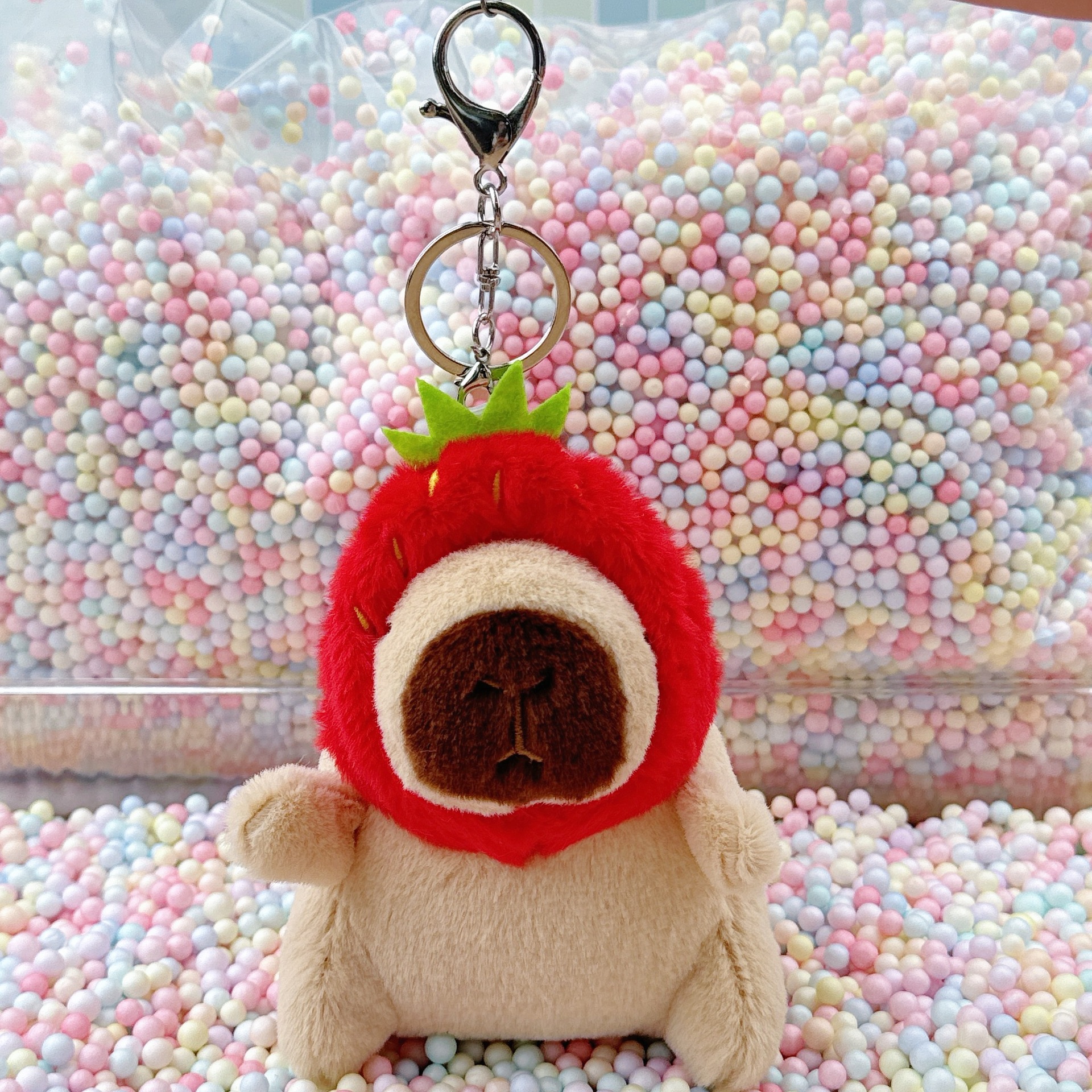 딸기 모자 라이트 브라운 카피발라 + 실버 버클