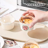 Коробка для жареного молока Taro, слоеная выпечка, большая слоеная чашка, запеченное десертное жареное яйцо, молочный пудинг, устойчивая к высоким температурам, противотуманная упаковочная бумажная миска