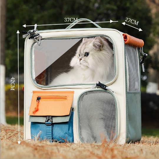 猫包便携外出大容量猫咪包防应激遛猫双肩小猫背包宠物拉杆箱|undefined