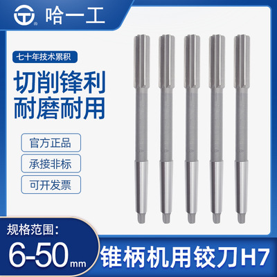 哈一工高速钢锥柄机用铰刀哈尔滨哈工HSS莫氏锥柄铰刀绞刀H7H8D4|ms