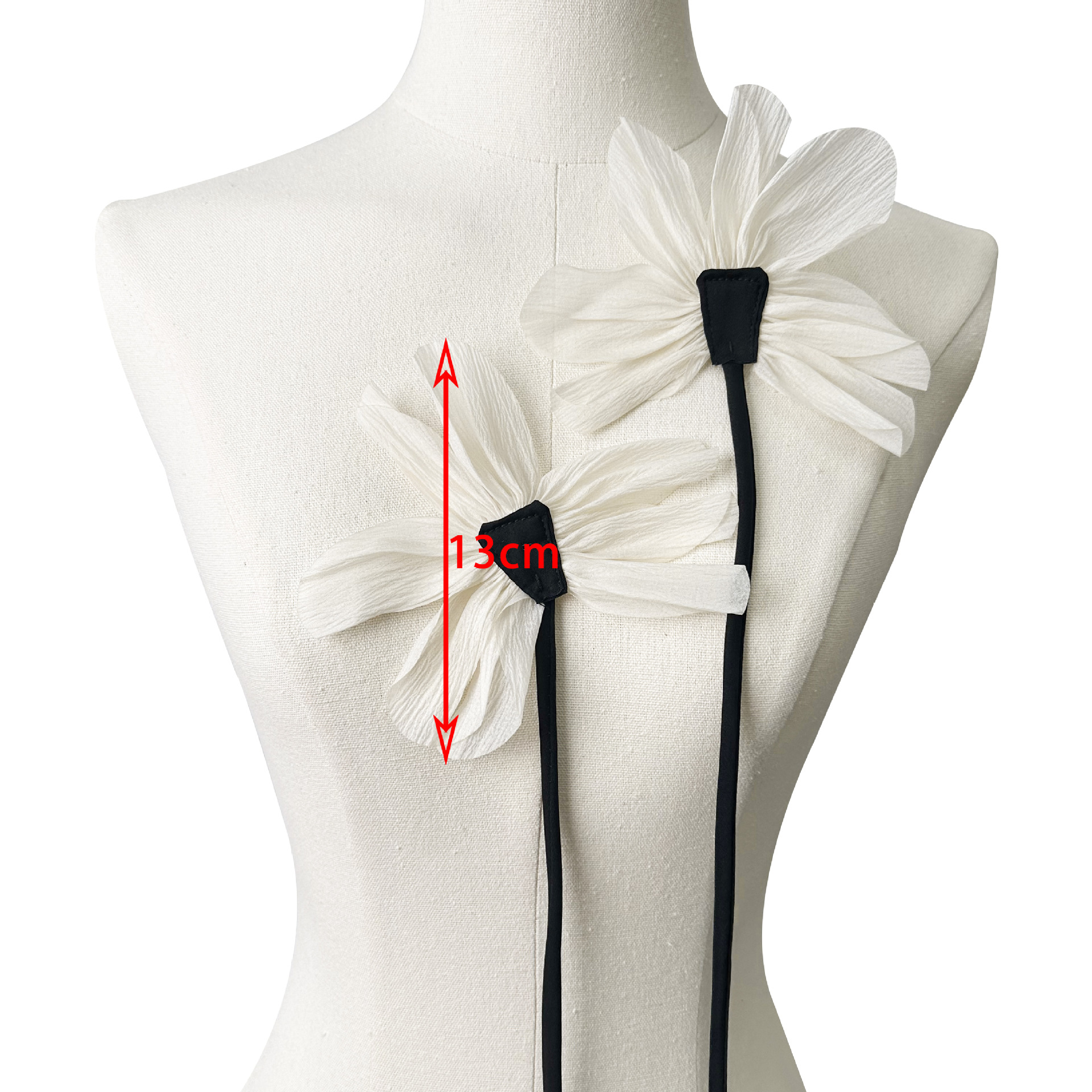 2025 nueva transmisión en vivo, corsage de malla tridimensional con flores flotantes, hoja de loto, accesorios de decoración, venta caliente.