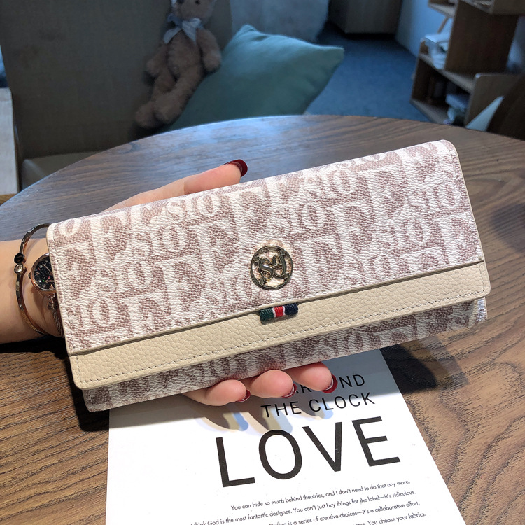 Women's Long Wallet Leather Multi Slot Card Holder Mobile Clutch_voghion.com