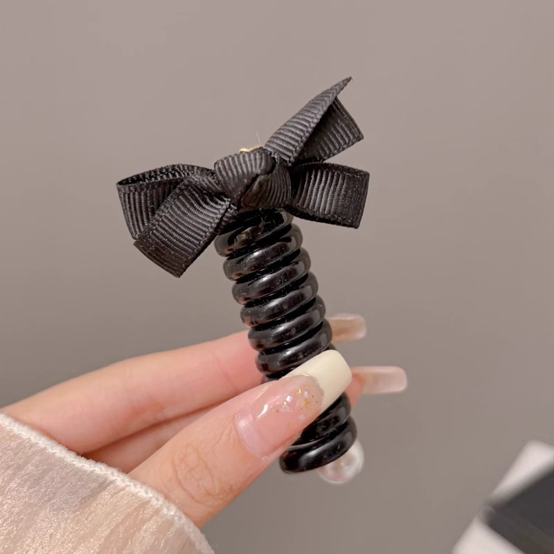 Línea telefónica con lazo, anillo para el cabello, tocado, nueva trenza de burbujas, cuerda para el cabello trenzada, alta elasticidad, sin dañar el cabello, cuerda para atar, banda de goma femenina