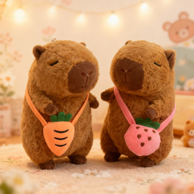 Mayorista de juguetes de peluche de la serie Kapibara muñeca de agua muñeca de muñeca de boda lanza transfronteriza