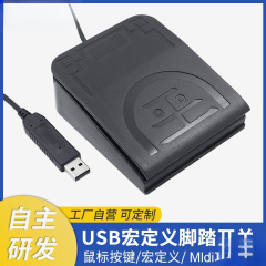 PCsensor USB カスタムマクロ定義フットペダルスイッチゲームキーボードマウスショートカットキー Mldi ソフトトーン