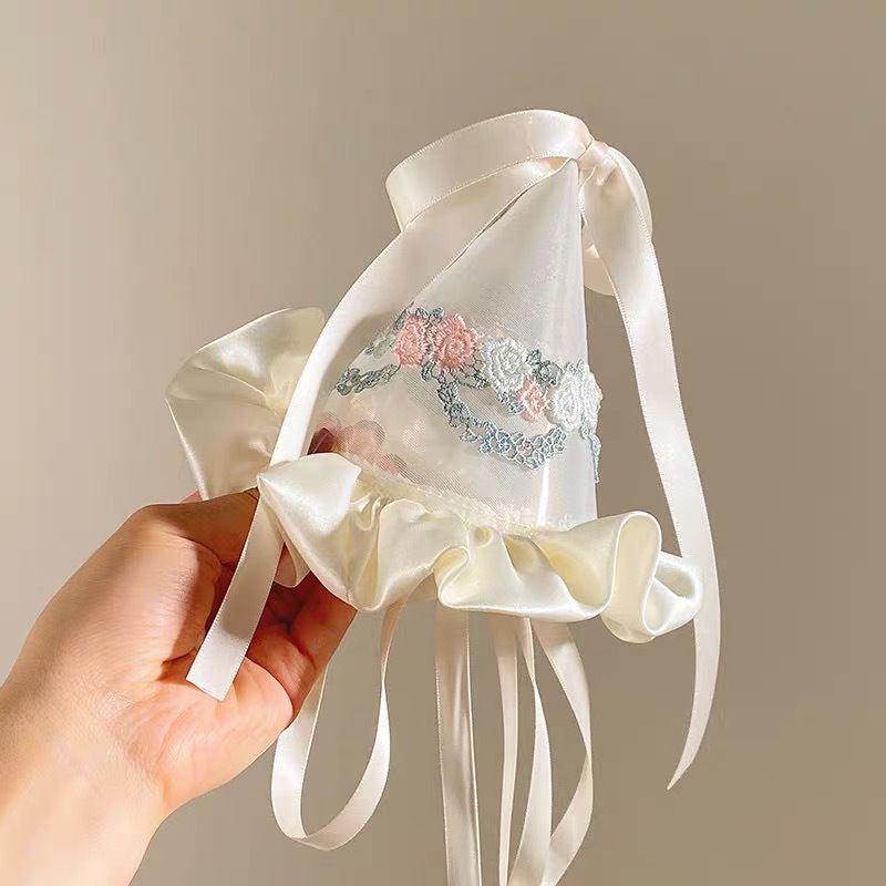 자수 레이스 모자 인증서