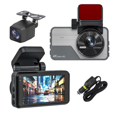 HD 4K front and rear: Driving recorder