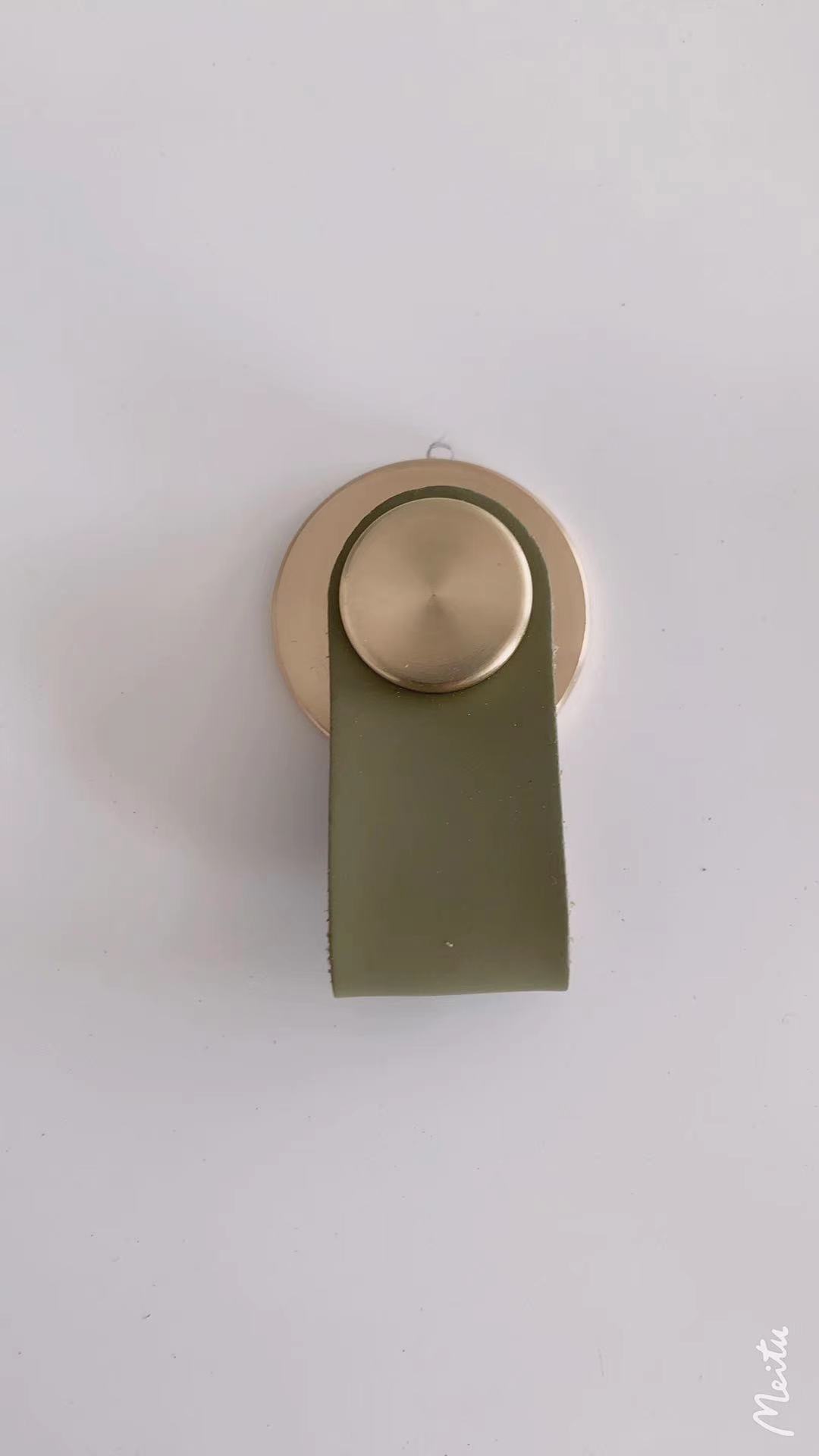 Handle for cabinet, drawer, wardrobe, shoe cabinet door furniture, colorful, single hole, simple pull handle, modern, anti-collision
