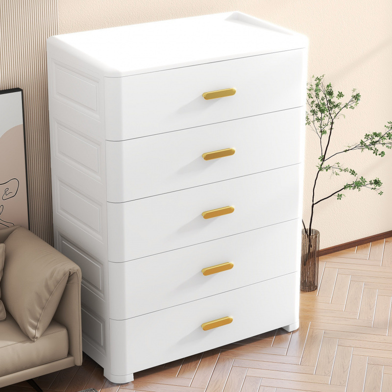 Armario de almacenamiento de varias capas engrosado, armario de almacenamiento de cajones, armario de almacenamiento de artículos diversos de juguete para el hogar, caja de almacenamiento junto a la cama del dormitorio