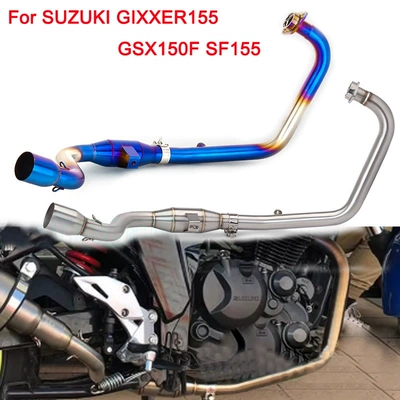 Motosiklet Geek Gixxer155 qaz borusu modifikasiya edilmiş paslanmayan polad ön hissə