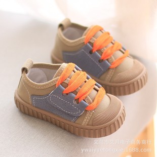 Children's Canvas Shoes Spring and Autumn Boy's Baby Shoes Children's Shoes Single-layer Shoes Soft-soled Biscuit Shoes Girls' Board Shoes