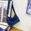 Denim shoulder bag, brand shopping bag, retro universal one-shoulder bag, Korean style